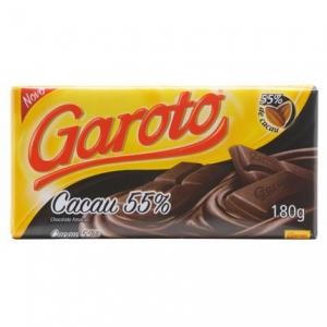 Chocolate Garoto Cacau 55% chocolate amargo