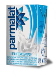Leite UHT semidesnatado Parmalate